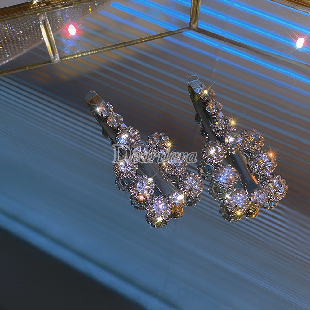 1 Kẹp Tóc Đính Kim Cương Giả Hợp Thời Trang Cho Nữ