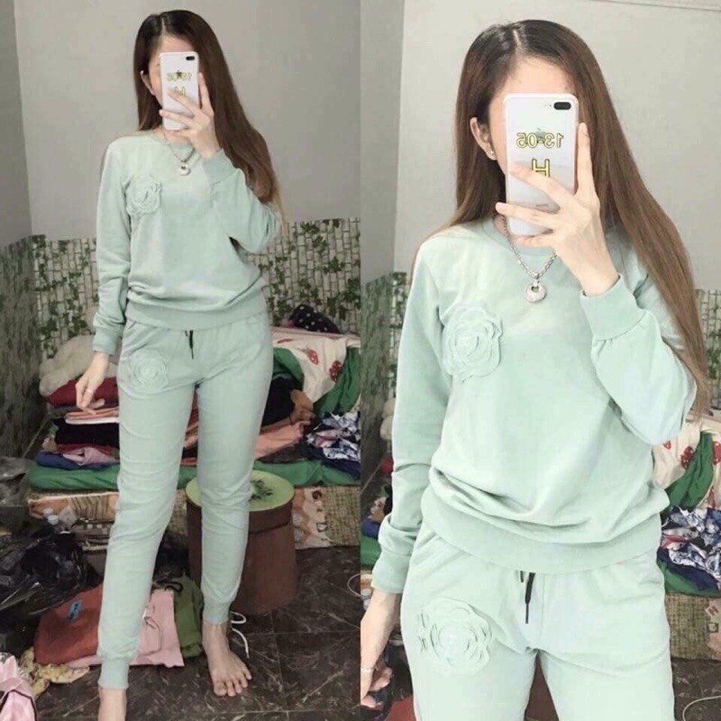 BỘ NGỦ NỈ DA CÁ HOA TRA