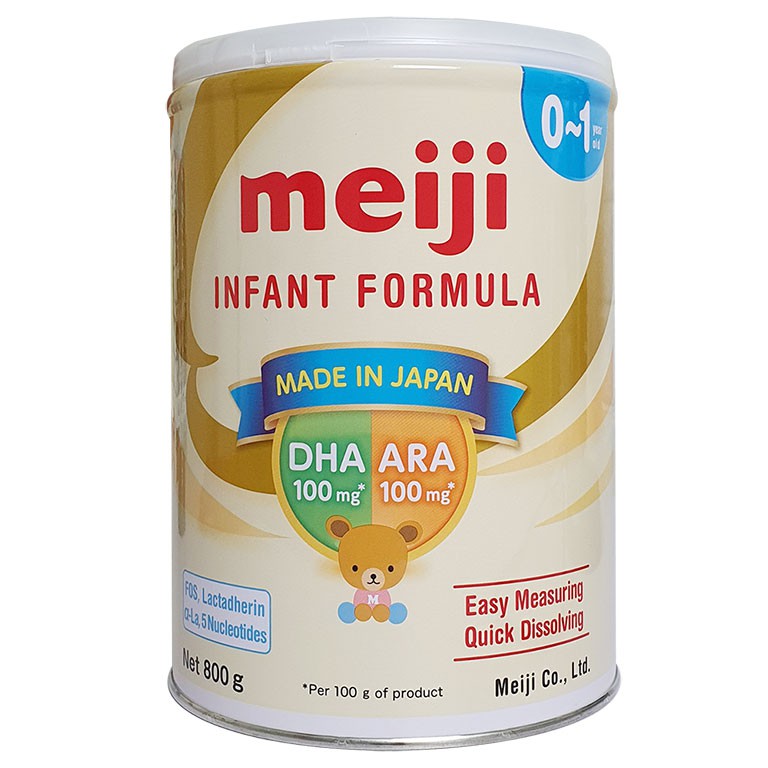 Sữa bột Meiji Formula lon 800g - Nhập khẩu chính hãng - đổi đai nhận voucher