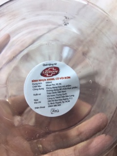 Bình nhựa 500ml có vòi