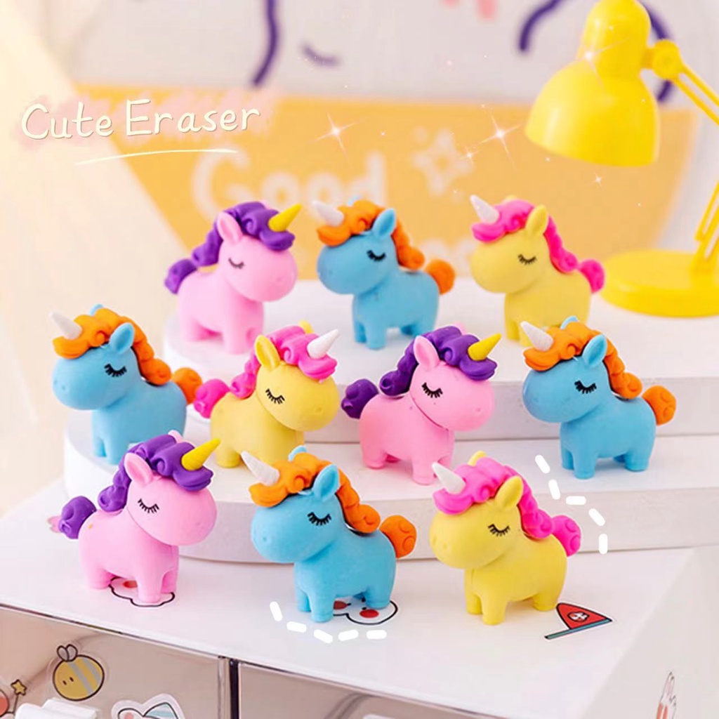 Cục Tẩy Hình Kỳ Lân 3D Dễ Thương Cho Trẻ Em