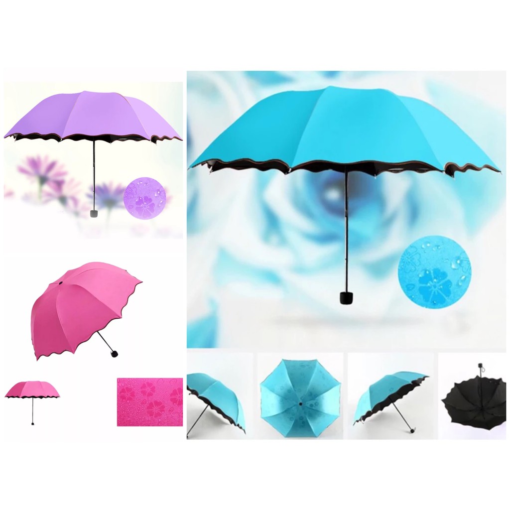 Grosirhouseware_d Ô Ma Thuật Gấp Gọn Thần Kỳ / Dù Ma Thuật / Ứng Dụng Khi Nước