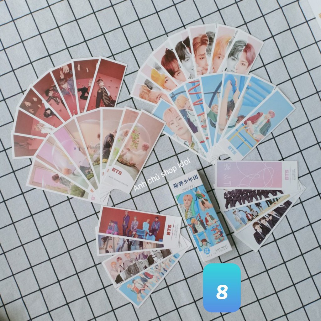 Card book mark in hình Bangtan