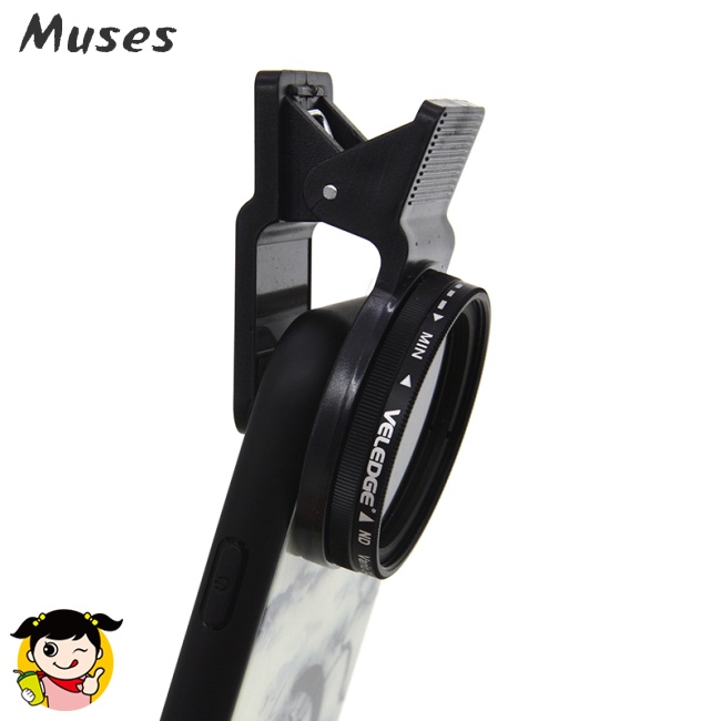 Kẹp ống kính lọc ND2 - ND400 có thể điều chỉnh mật độ 37mm cho camera điện thoại Android iOS