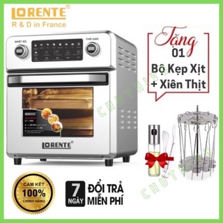 Nồi chiên không dầu cơ, điện tử Lorente 15, 16 lít. Tặng bộ xiên que và bình xịt dầu phun sương