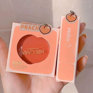 Set Combo son + Má hồng cam đào Nee Cara Peach