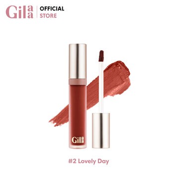 Son Kem Lì Gilaa Thế Hệ Mới 02 Lovely Day Màu Đỏ Nâu Trầm 5g Long Wear Lip Cream