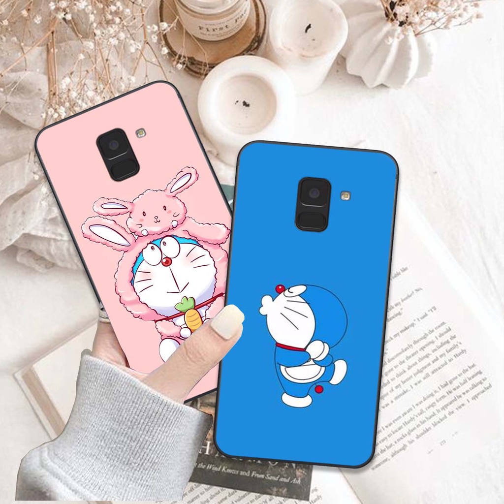 Ốp lưng điện thoại SAMSUNG A8 2018 / A8 PLUS / A8 + IN HÌNH DORAEMON SIÊU DỄ THƯƠNG. Ốp lưng chất lư