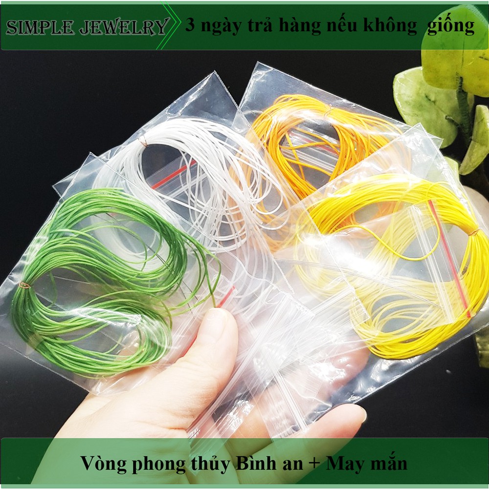 [Dây chun siêu đàn hồi] Dây chun đàn hồi xâu vòng đá CHUYÊN DỤNG, co giãn, mềm mịn, không xơ xước - Đủ màu