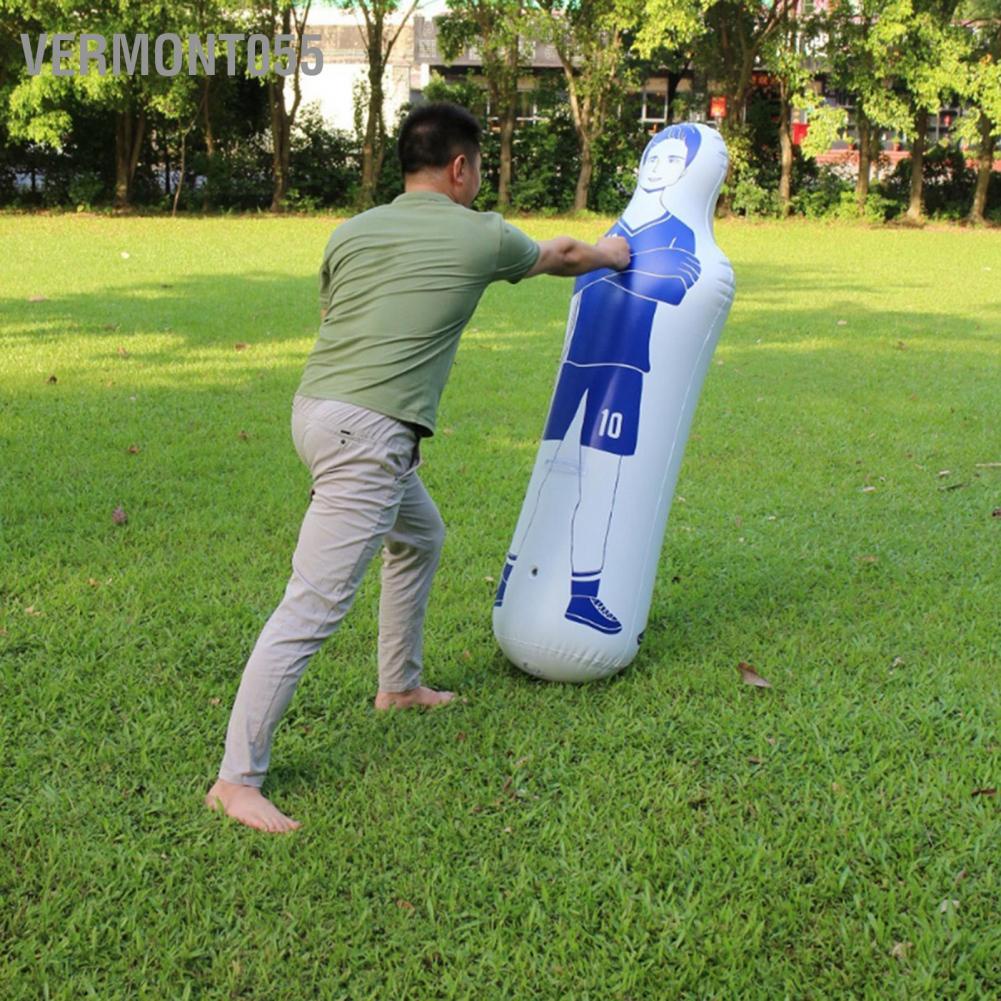 Có thể bán buôn Đào tạo bóng đá bơm hơi Dummy Tumbler Soccer 0,35m PVC Boxing Punching Bag 40x160cm Vermont055 Hàng giao ngay