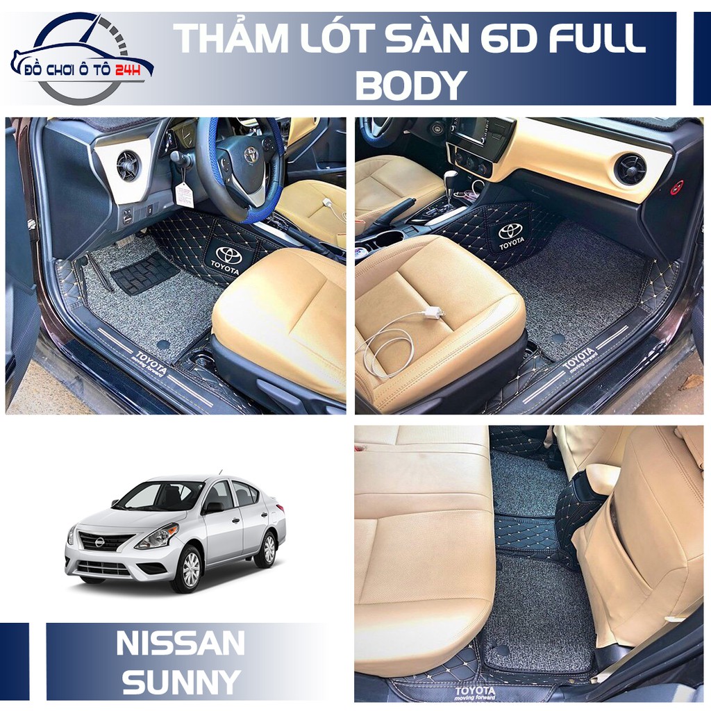 Thảm lót sàn ô tô 6D FULL BODY Nissan Sunny