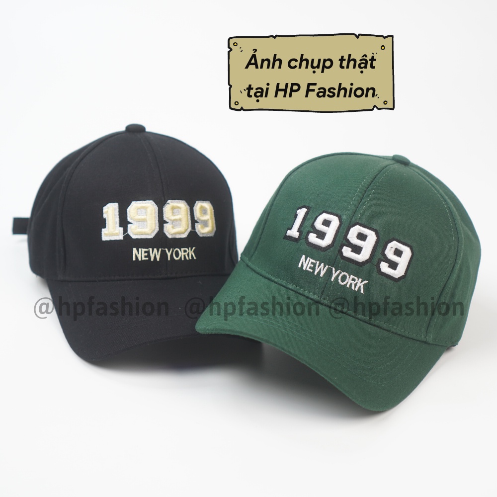 Mũ lưỡi trai ❤️ Nón kết thêu hình chữ 1999 chất kaki cao cấp form unisex nam nữ N72 - Happy Style