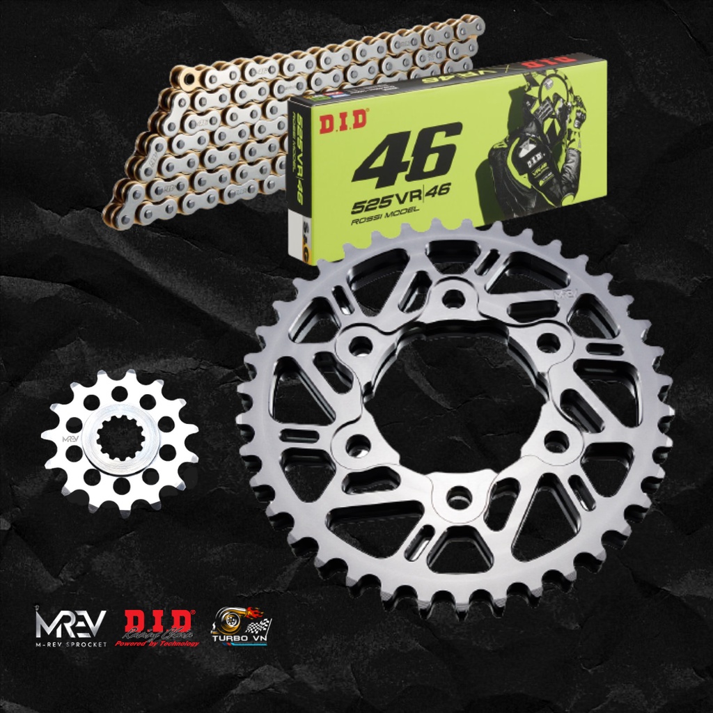 Nhông Dĩa MREV cho xe Suzuki GSX R1000 đời  đi sên 525