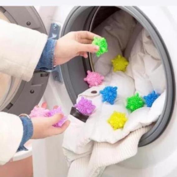 [ 1K - RẺ VÔ ĐỊCH ] Bóng Gai Nhựa Sinh Học Thả Máy Giặt, Hỗ Trợ giặt đồ siêu sạch Giá Gốc