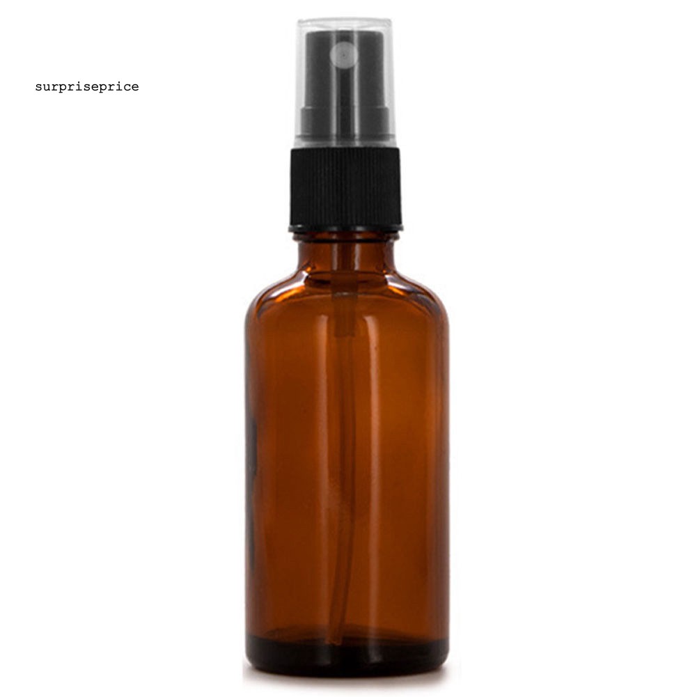 Bình Xịt Rỗng Bằng Thủy Tinh Màu Hổ Phách 10/15/20/30/50/100ml