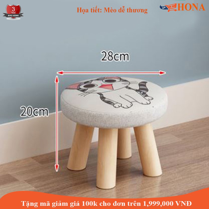 GHẾ MiNi Nhiều Họa Tiết-GHẾ Bệt Tròn Hình Ngộ Nghĩnh