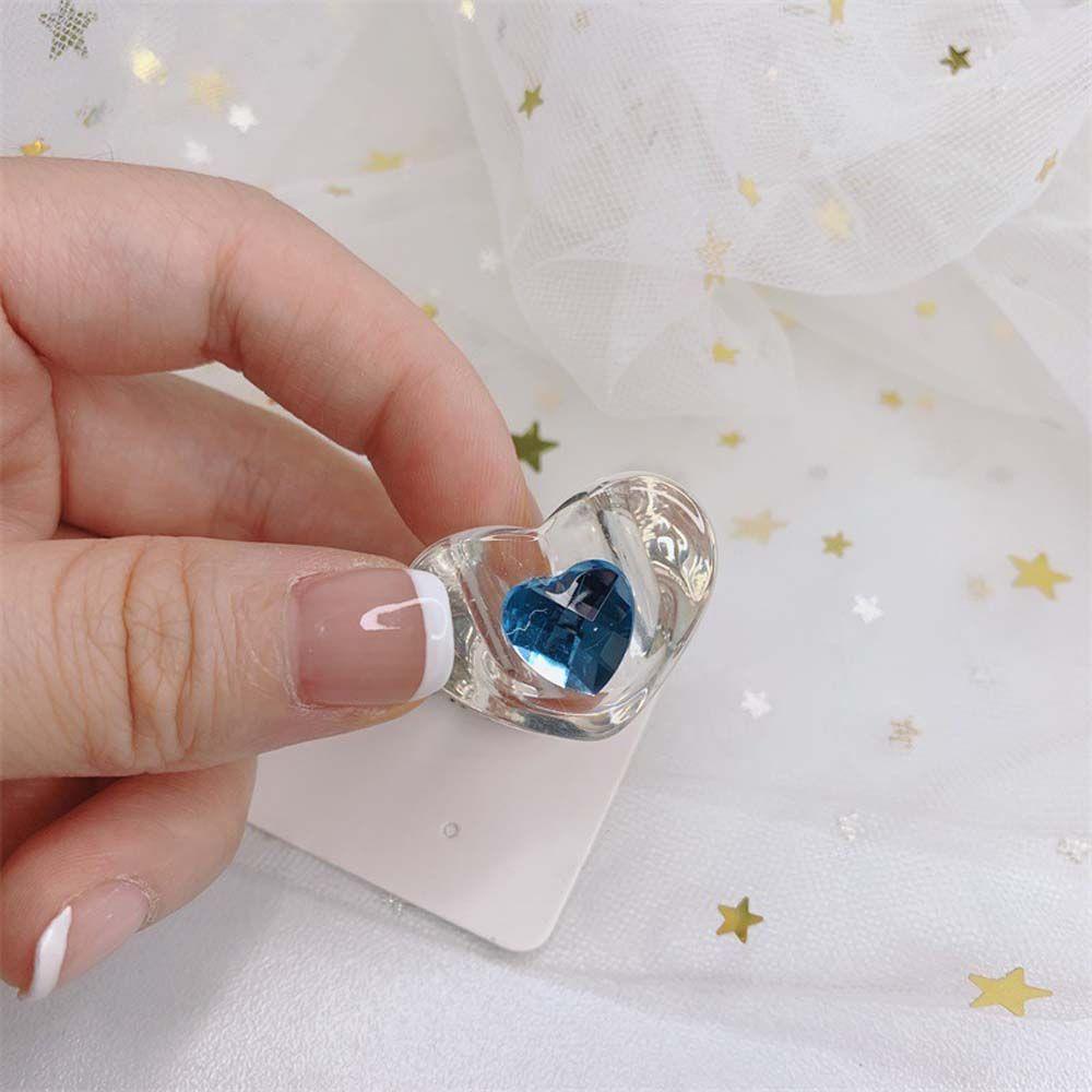 Mxbeauty Nhẫn Resin Trong Suốt Phong Cách Hàn Quốc Cho Nữ