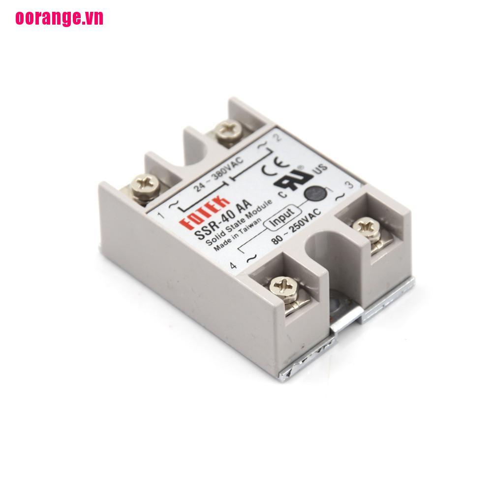 Rơ Le Trạng Thái Rắn Ssr-40Aa-H 40a Ac Ssr 80-250v Ac Sang 90-480v Ac Ssr 40aa