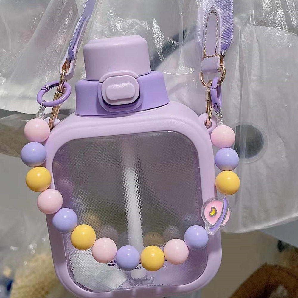 Ins Móc Khóa Điện Thoại Di Động Dạng Chuỗi Hạt Nhiều Màu Sắc Hình Hoa Bướm Dễ Thương Chống Thất Lạc