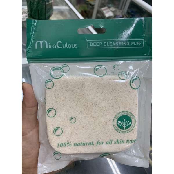 Bông bọt biển tẩy tế bào chết Miraculous trắng cát