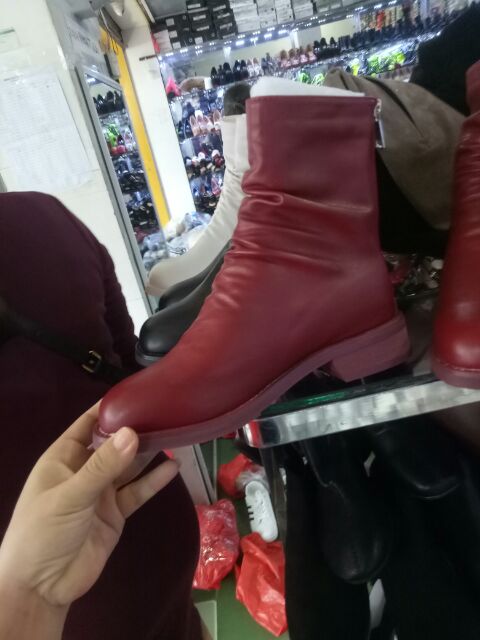 Boot nhăn  cao cổ cao cấp da mịn đen trắng be | BigBuy360 - bigbuy360.vn