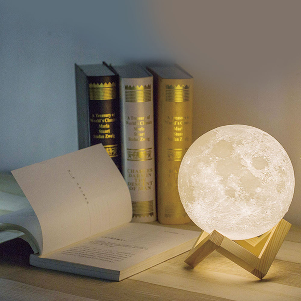 3D Creative Novelty Vinyl Painted Starry Sky Moon Night Light Exquisite Fashion Birthday Gift