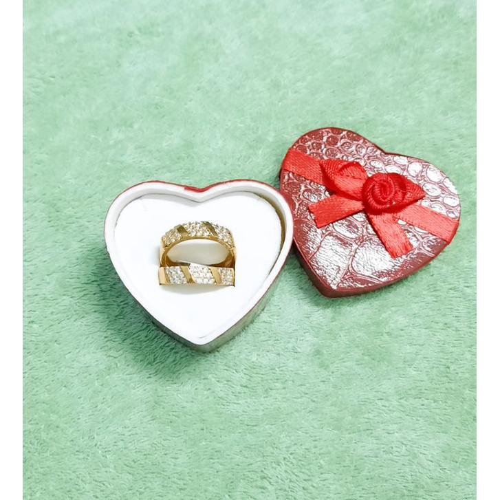Nhẫn đôi Vàng Vonfram 18K đeo không đen tắm rửa thoải mái