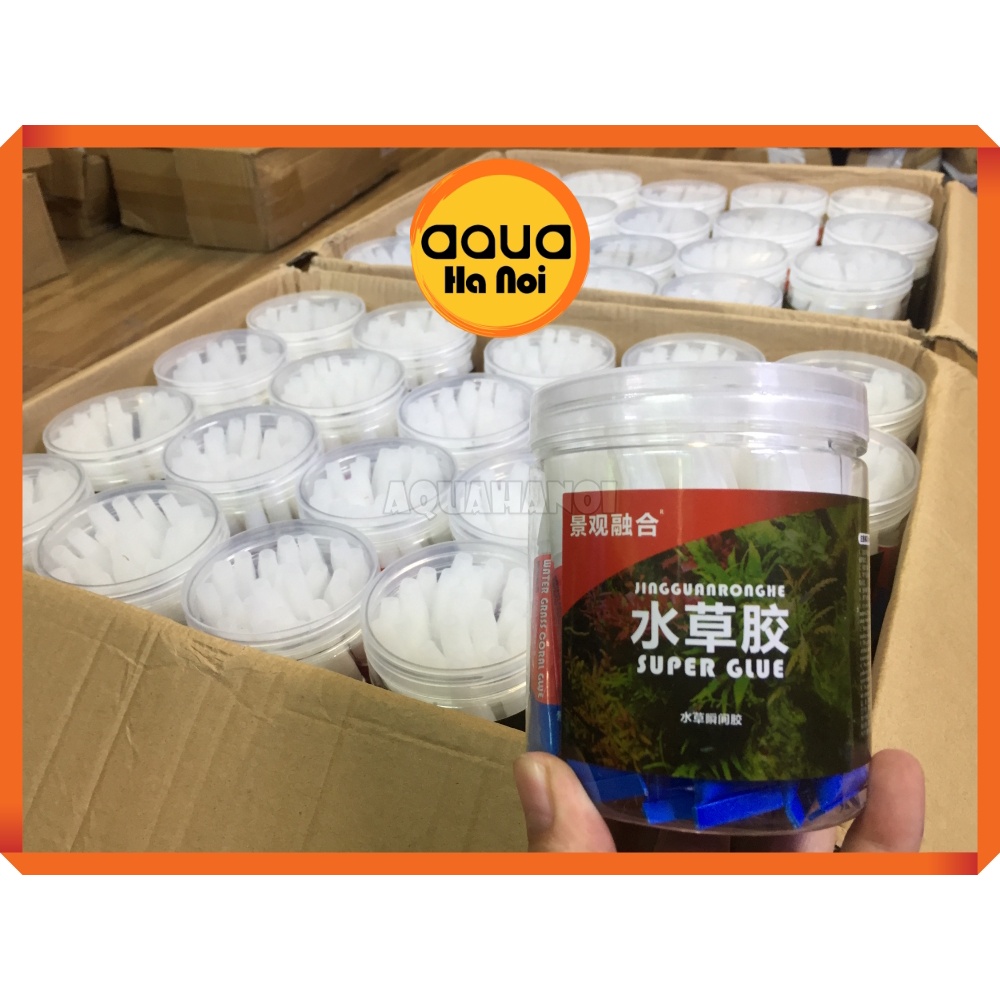 Keo chuyên dụng dán cây rêu ráy bucep thủy sinh, cây không khí Jingguanronghe - tuýp 5g - siêu chắc, an toàn cá tép