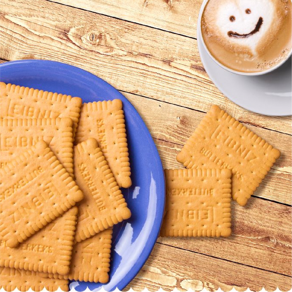 Bánh quy bơ Leibniz Đức 50g bơ tự nhiên và dầu hướng dương, bánh thơm ngon giòn tan