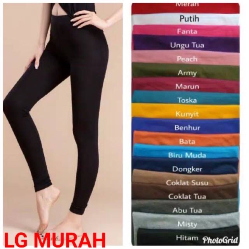 Quần Legging dài màu trơn cho nữ