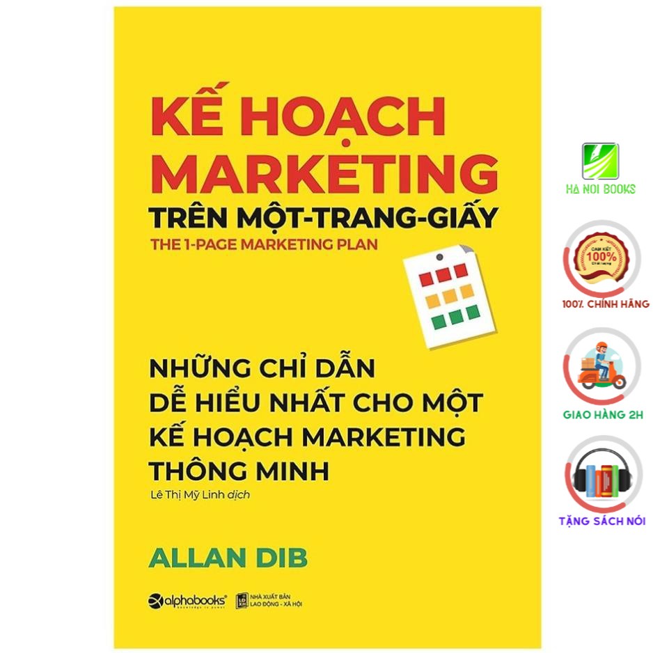 Sách - Kế Hoạch Marketing Trên Một - Trang - Giấy 159k (Tái Bản 2021) AlphaBooks