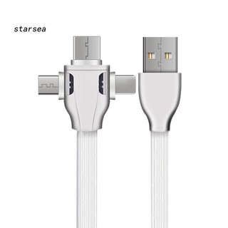 Dây Cáp Sạc 3 Trong 1 Micro Usb/Type-C/8Pin 3.1a Cho Iphone Android