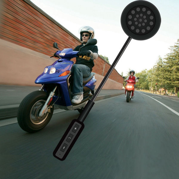 Tai nghe gắn mũ bảo hiểm xe máy rảnh tay stereo Bluetooth 4.0 tích hợp mic có nút điều khiển cuộc gọi/âm nhạc