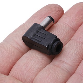 DC Socket Jack Connector Male Right Angle Plug 2.1mm 5pcs