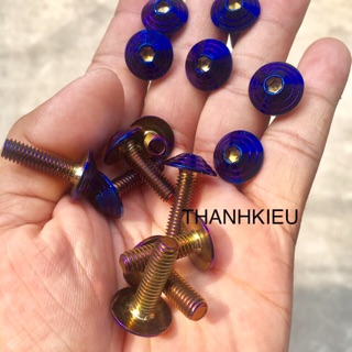 Ốc 6li15-6li20 titan thái bắt dàn áo/ ốp pô/ bảng tên baga các kiểu GIÁ 1 CON