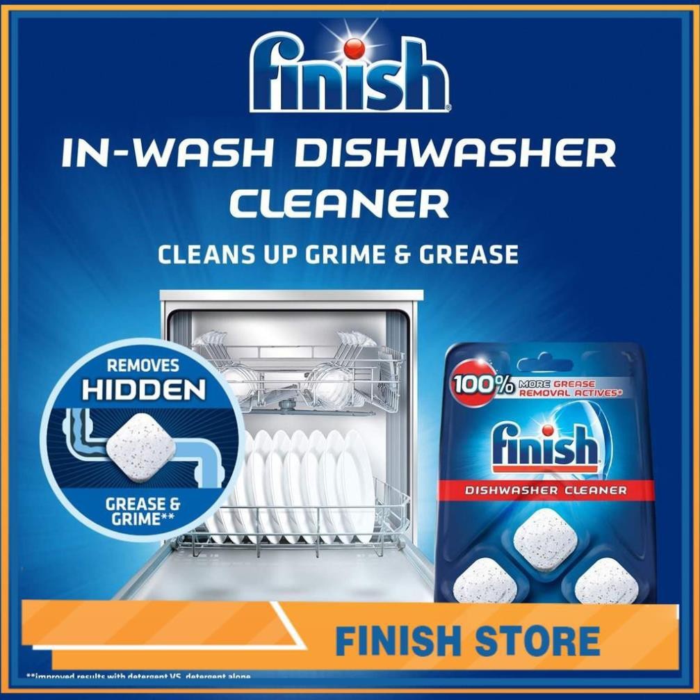 Viên Tẩy Cặn, Vệ Sinh Máy Rửa Chén Finish - Hàng Chính Hãng