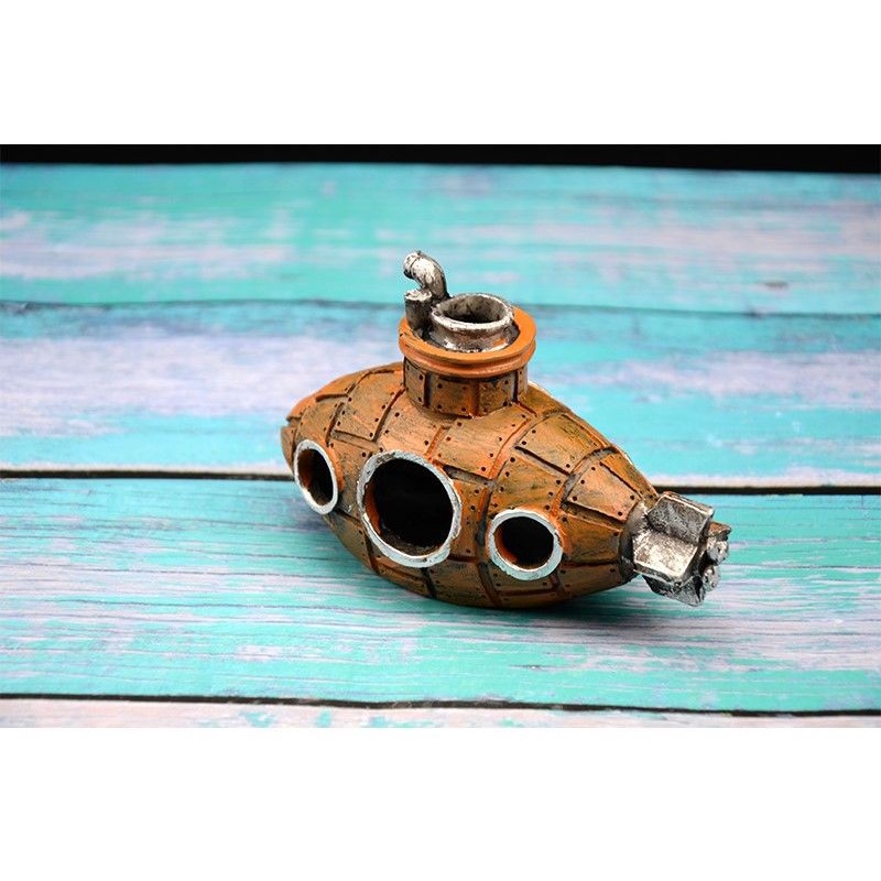 Bể cá trang trí cảnh quan trang trí tàu ngầm trang trí bể cá trang trí nhựa trang trí nhựa nuôi tôm hang động nơi trú ẩn của tôm