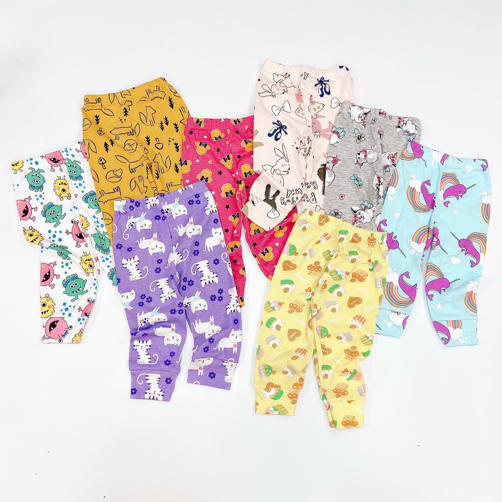 Quần Dài Bozip Cho Bé Từ 7-17Kg, Chất Cotton Bozip Xuất Dư Chuẩn Loại 1