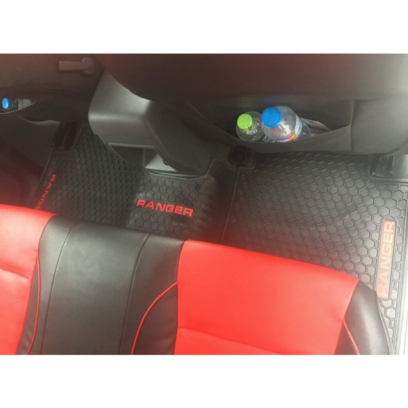 HÀNG CAO CẤP | Thảm Lót Sàn Cao Su Cho Xe ô tô Ford Ranger mẫu Tổ ong - không mùi ,cao su đúc, vừa form xe