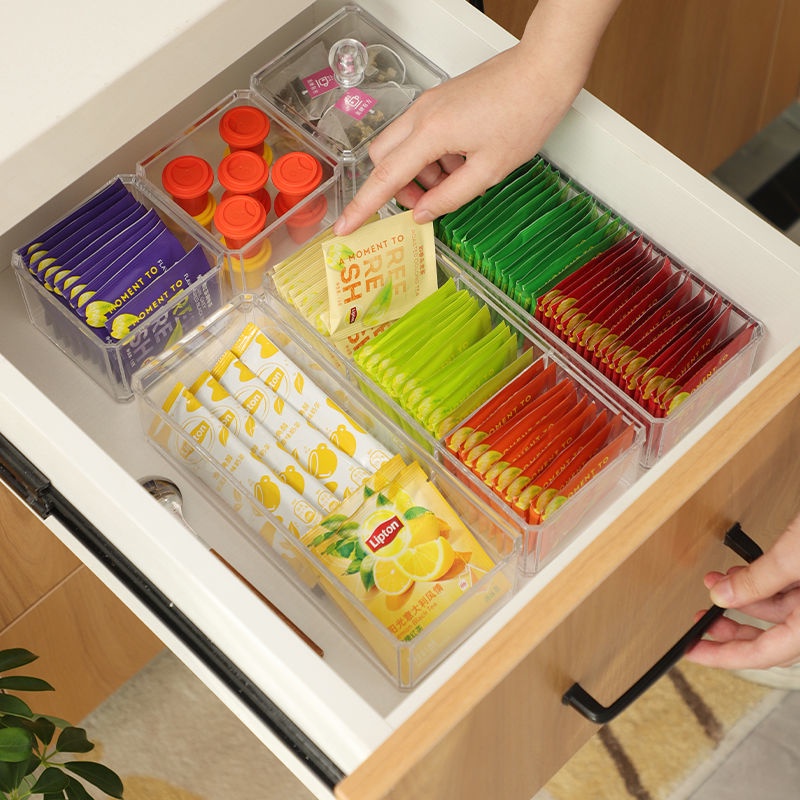 Hộp Đựng Trà/Cà Phê Bằng Acrylic Có Nắp Đậy Tiện Dụng