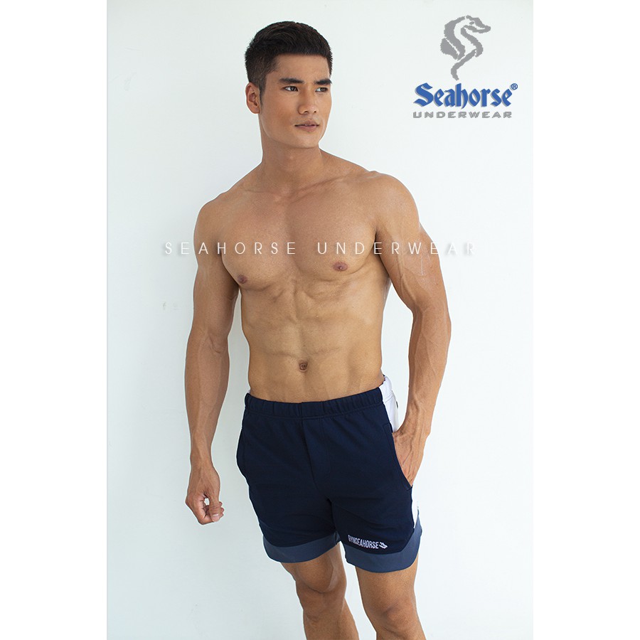 Quần Đùi Gym Nam thoáng mát có túi tiện dụng SGYM014 Seahorse