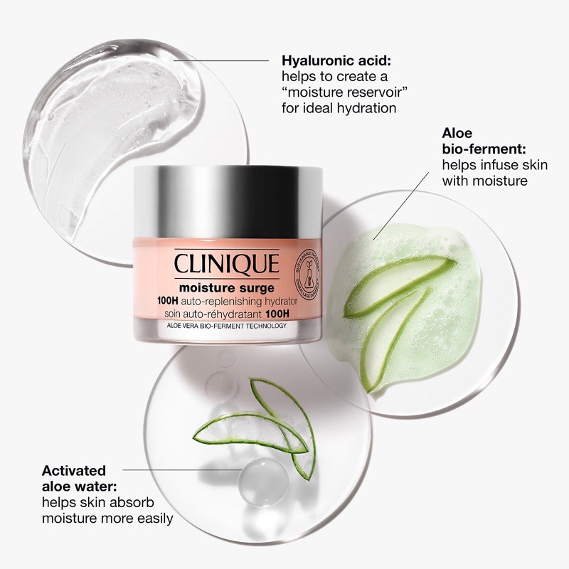 Kem dưỡng Clinique Moisture Surge 100 hour Auto-Replenishing Hydrator Gel Cream