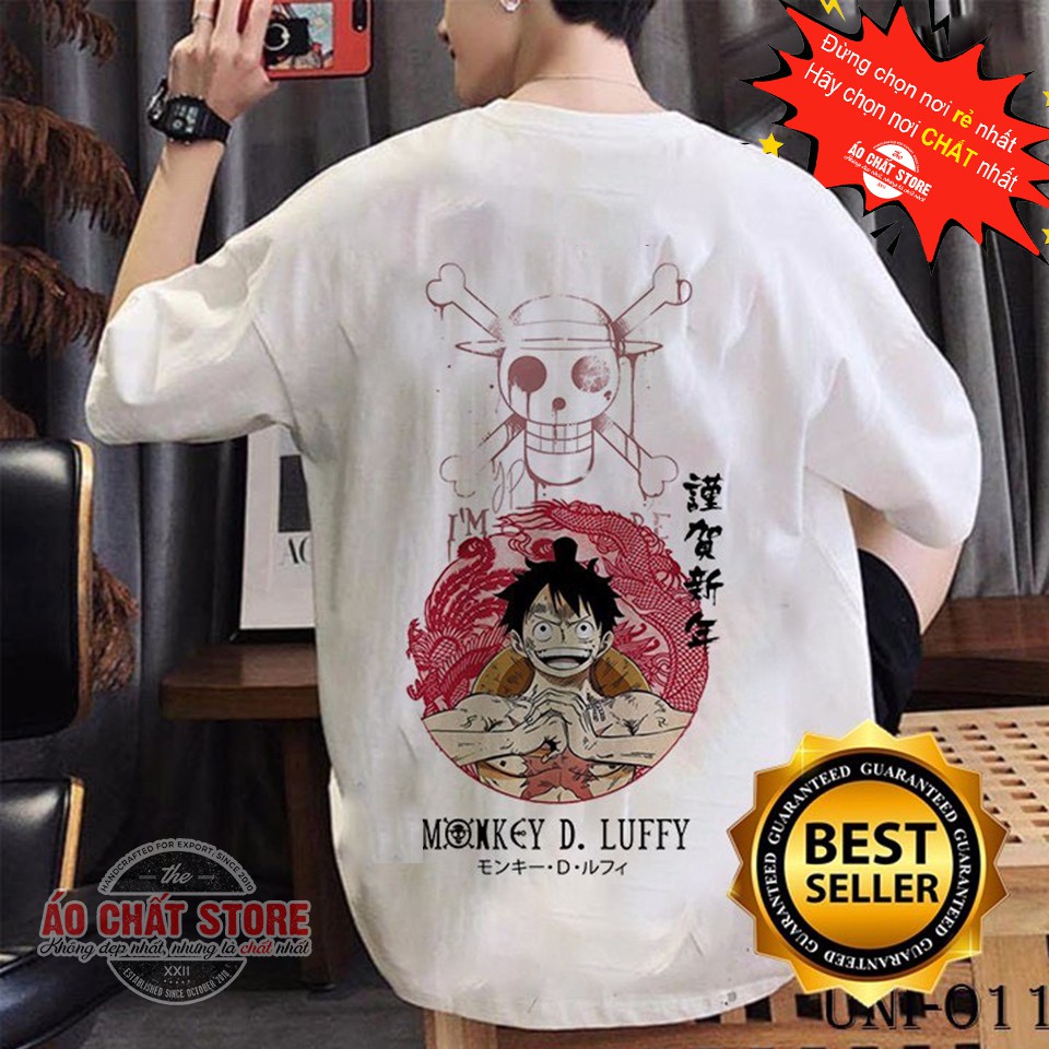 [VIDEO THẬT SP] Áo Tay Lỡ Unisex Anime One Piece | Naruto | Punch Man Luffy Cao Cấp | Áo Form Rộng Luffy Siêu Đẹp Tshirt