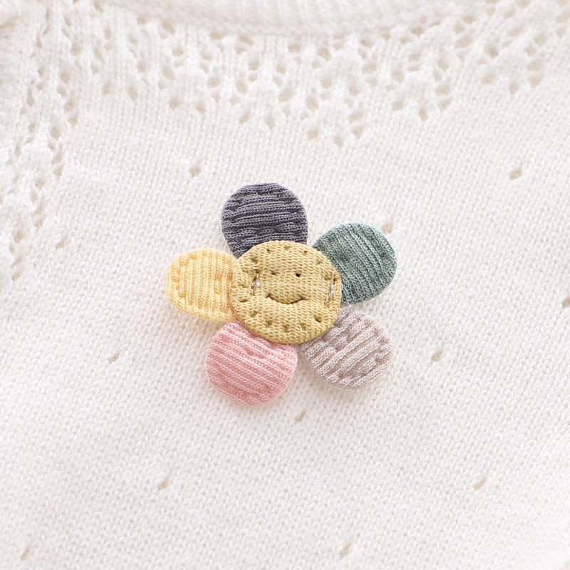 ▶Áo Khoác Cardigan Dệt Kim Vải Cotton Mỏng Thoáng Khí Kiểu Phương Tây Dễ Thương Cho Bé Gái#8.21