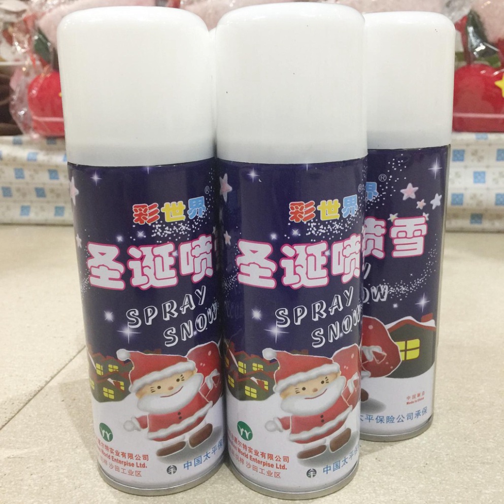Combo 5 bình xịt tuyết , bình xịt bọt, trang trí noel, sự kiện, thong decor, cây thông noel