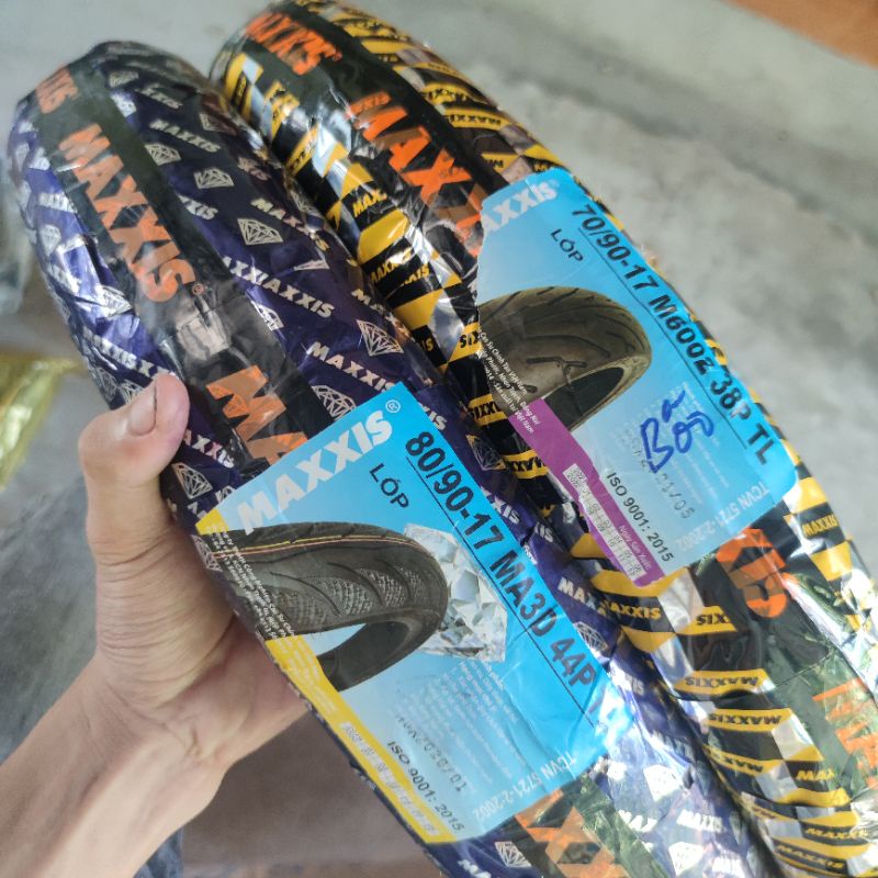 [Mã LIFEXANH03 giảm 10% đơn 500K] Cặp vỏ,lốp 70/90,80/90-17 maxxis chính hãng