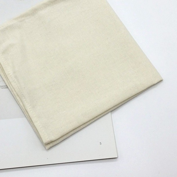 Khăn tay  vải linen trơn dùng để thêu thủ công 30x30cm