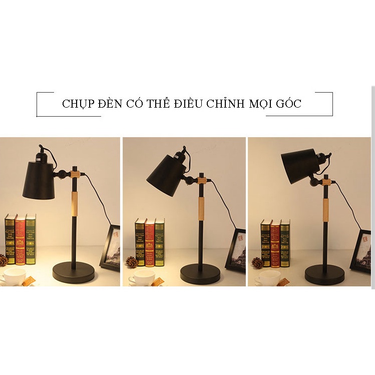 Đèn Để Bàn Học Sinh, Đèn bàn học ☀️Chống cận☀️ FDB01 kiểu dáng sang trọng, chống lóa mắt, tiết kiệm điện + Bóng đèn