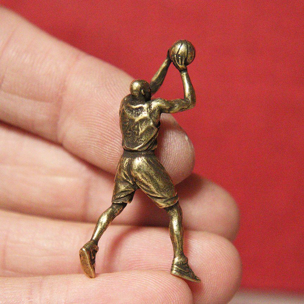 DARNELL 1 Mặt Dây Chuyền Hình Tượng Cầu Thủ Bóng Rổ Bằng Đồng Thau