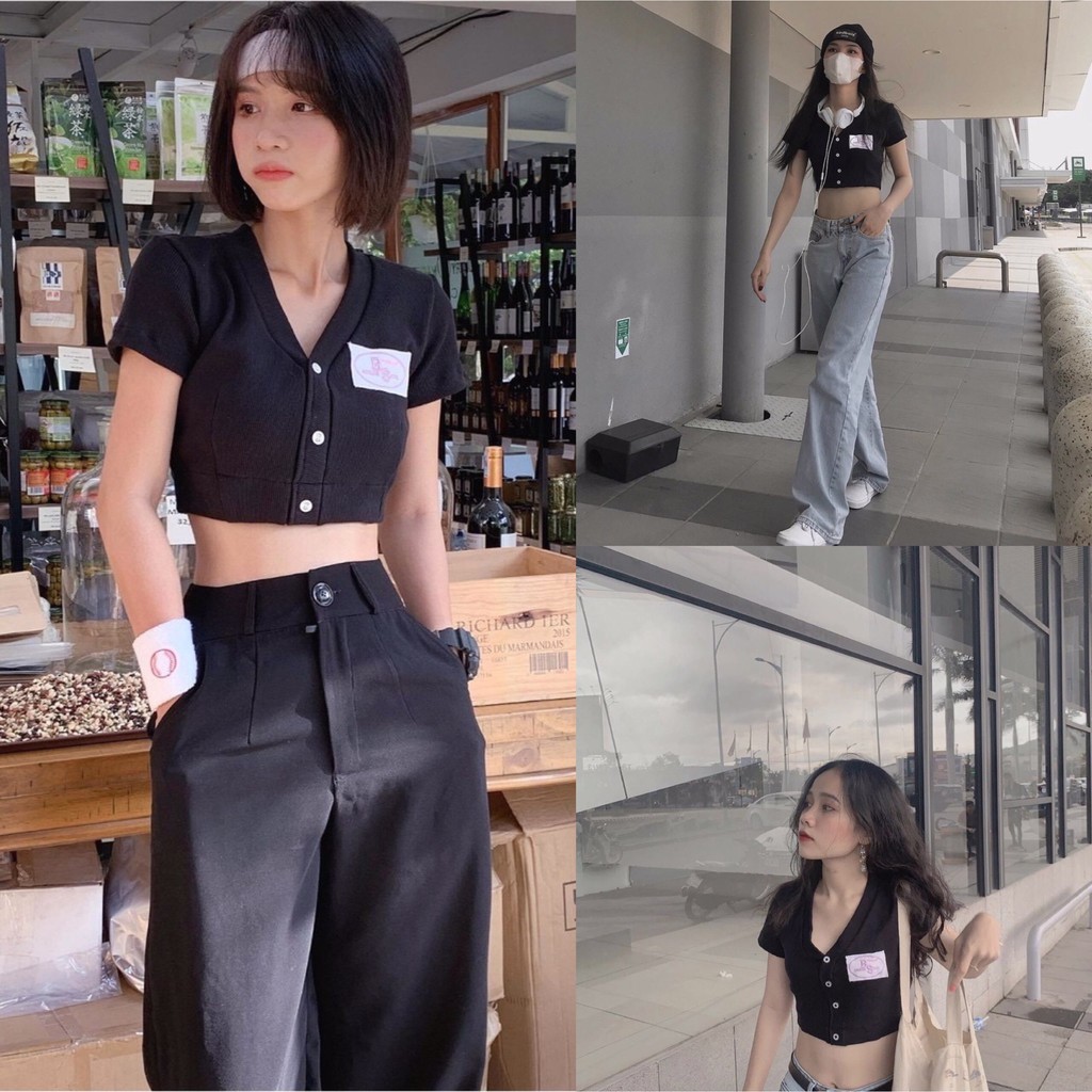[Mã WASKT410K giảm 10K đơn 50K] Áo Croptop bae unisex {kèm ảnh thật}